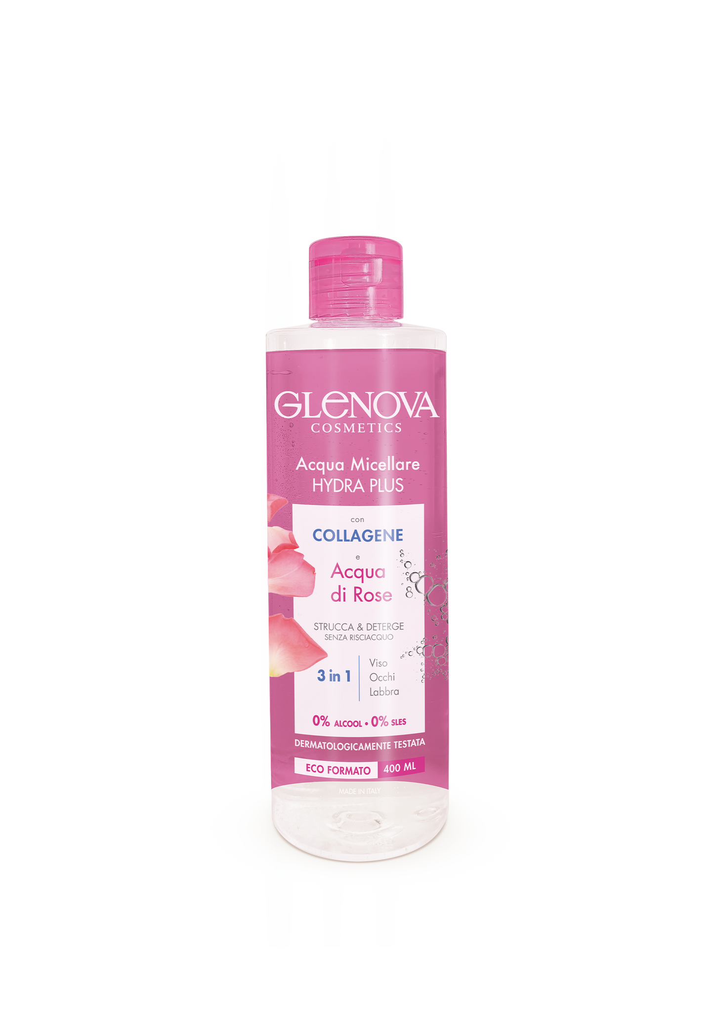 ACQUA MICELLARE COLLAGENE E ACQUA DI ROSE 400ML