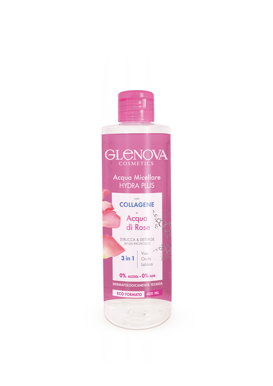 ACQUA MICELLARE COLLAGENE E ACQUA DI ROSE 400ML